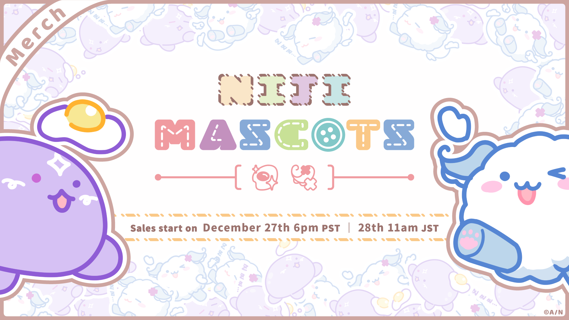 NIJISANJI EN announces “NIJI Mascots” merchandise | ANYCOLOR Inc.